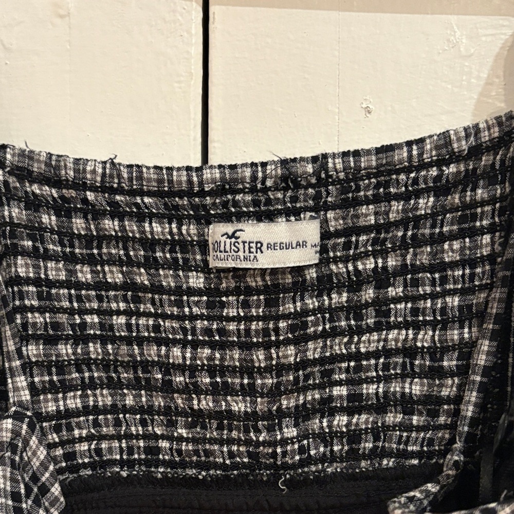 Black and White Plaid Dress Holister Dress - Picture 5 of 12